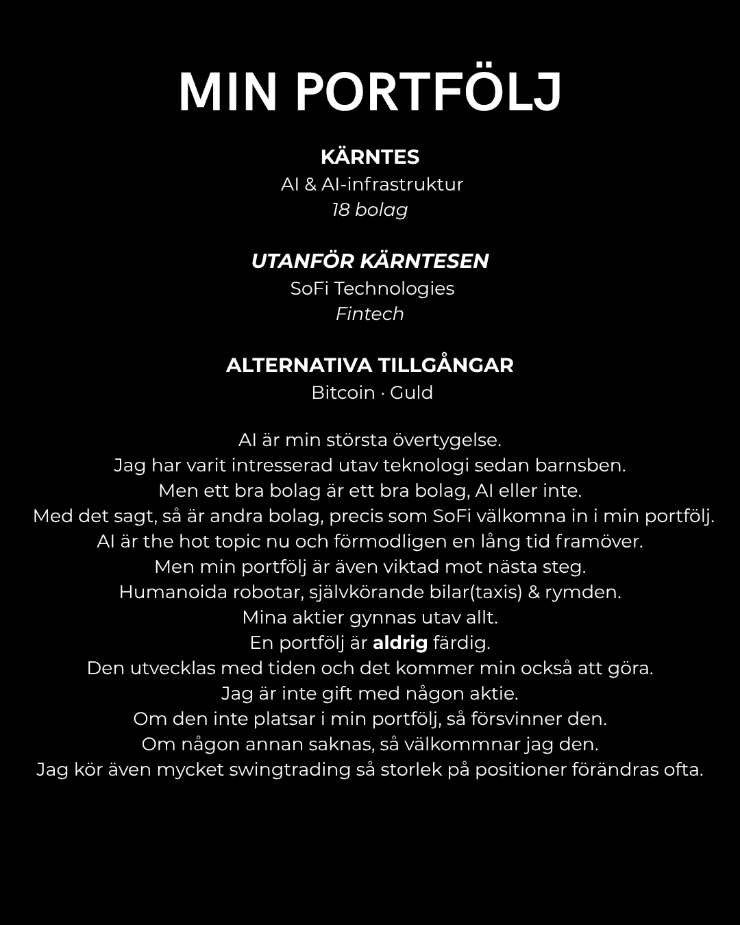 AI-portföljens slutprodukter