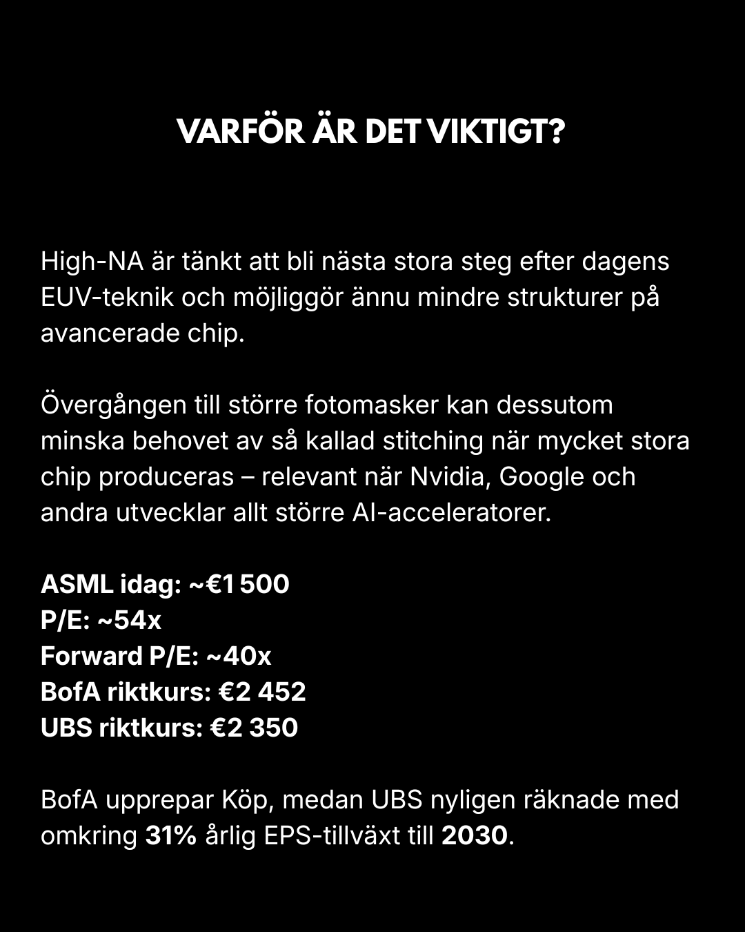 High-NA EUV och nästa steg i tekniken