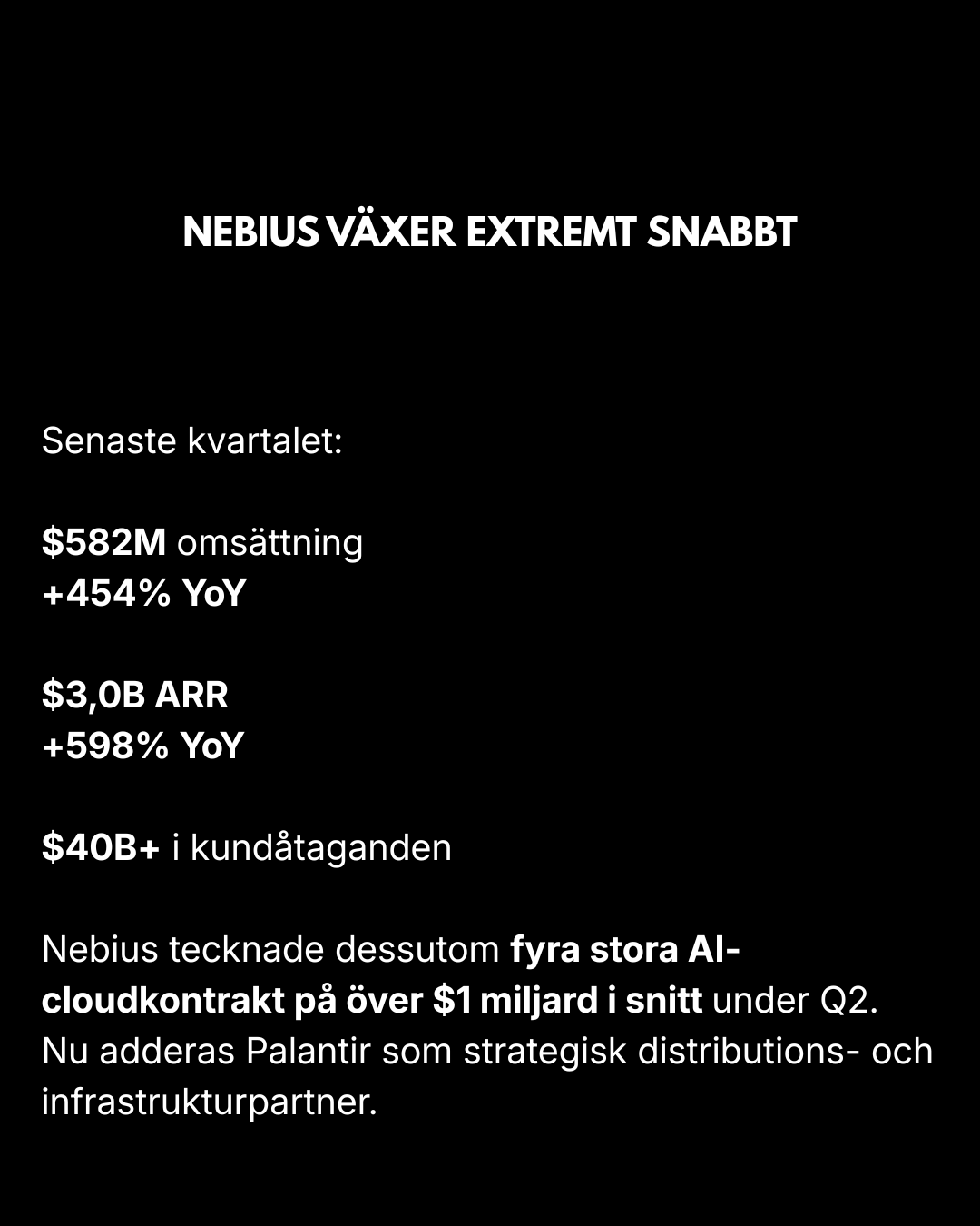 Sovereign AI-infrastruktur från Nebius och Palantir